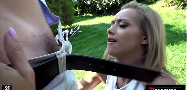 21Sextury Veronica Leal Swallows A Cum Load-In-One On The Golf Course